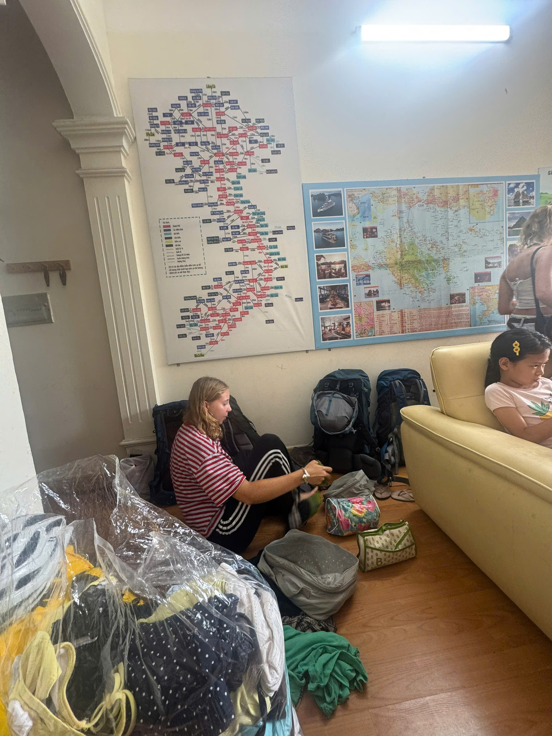 Premium amenities available at a modern laundry lounge