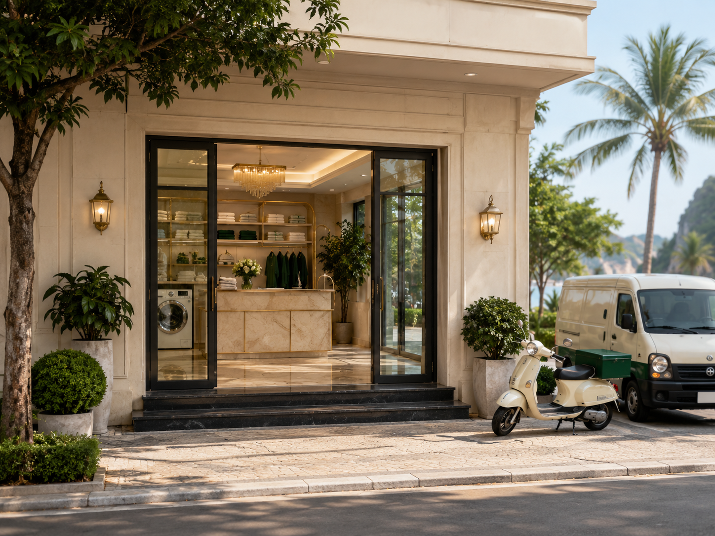 Ha Long Laundry storefront and pickup location
