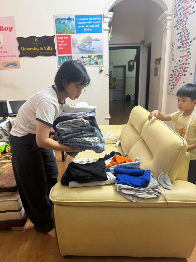 Step-by-step process of dry cleaning Indian clothes